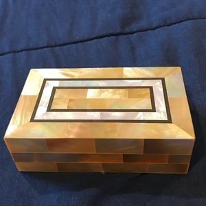 Mother of pearl jewelry box or treasure box